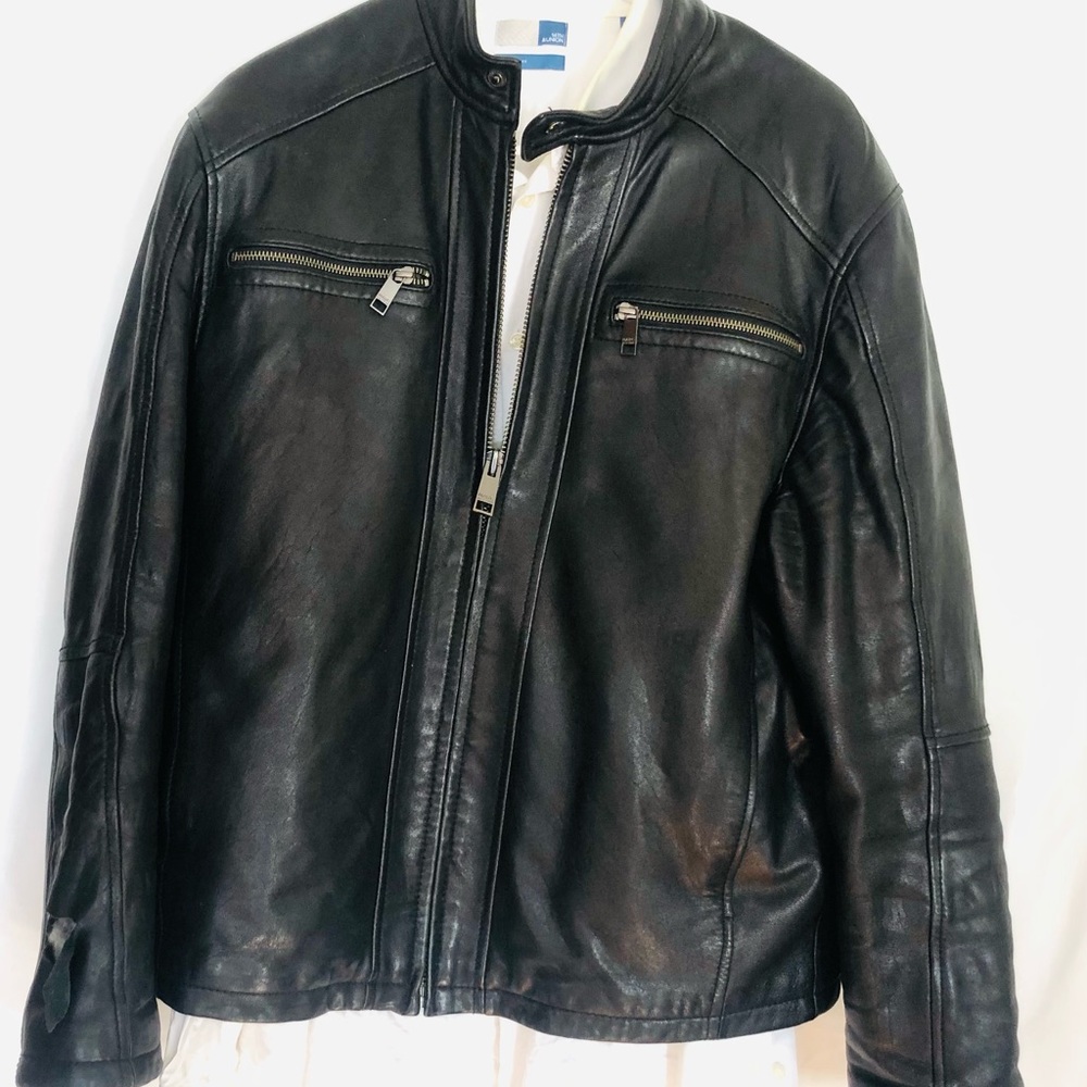 Vintage Black Motorcycle Jacket